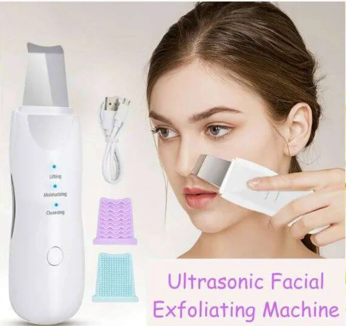 Blackhead Remover & Facial Peeling Tool – Leather Grip Skincare & Makeup Accessory